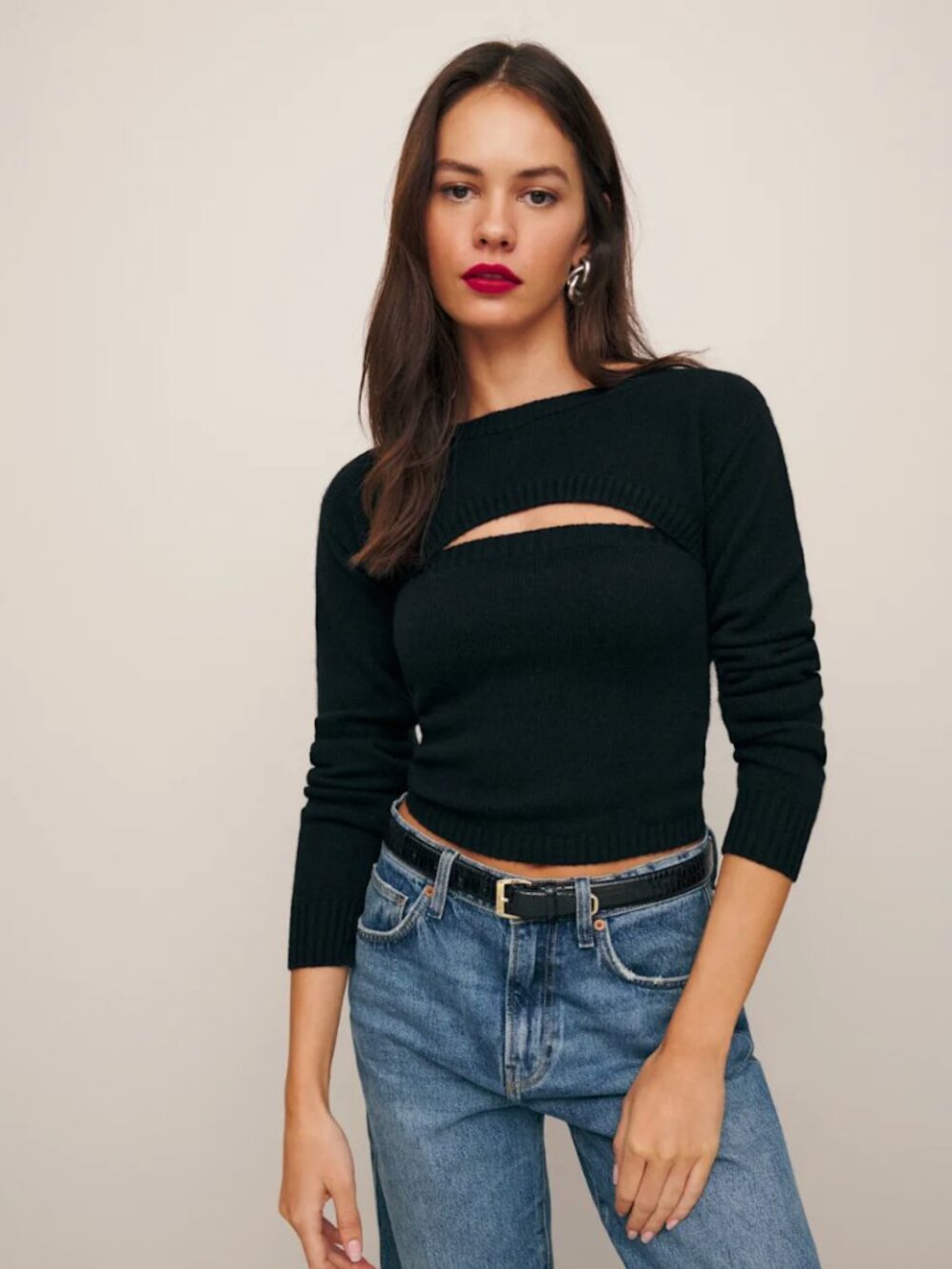 NWT Reformation Two Piece Maddy Cashmere Sweater Set